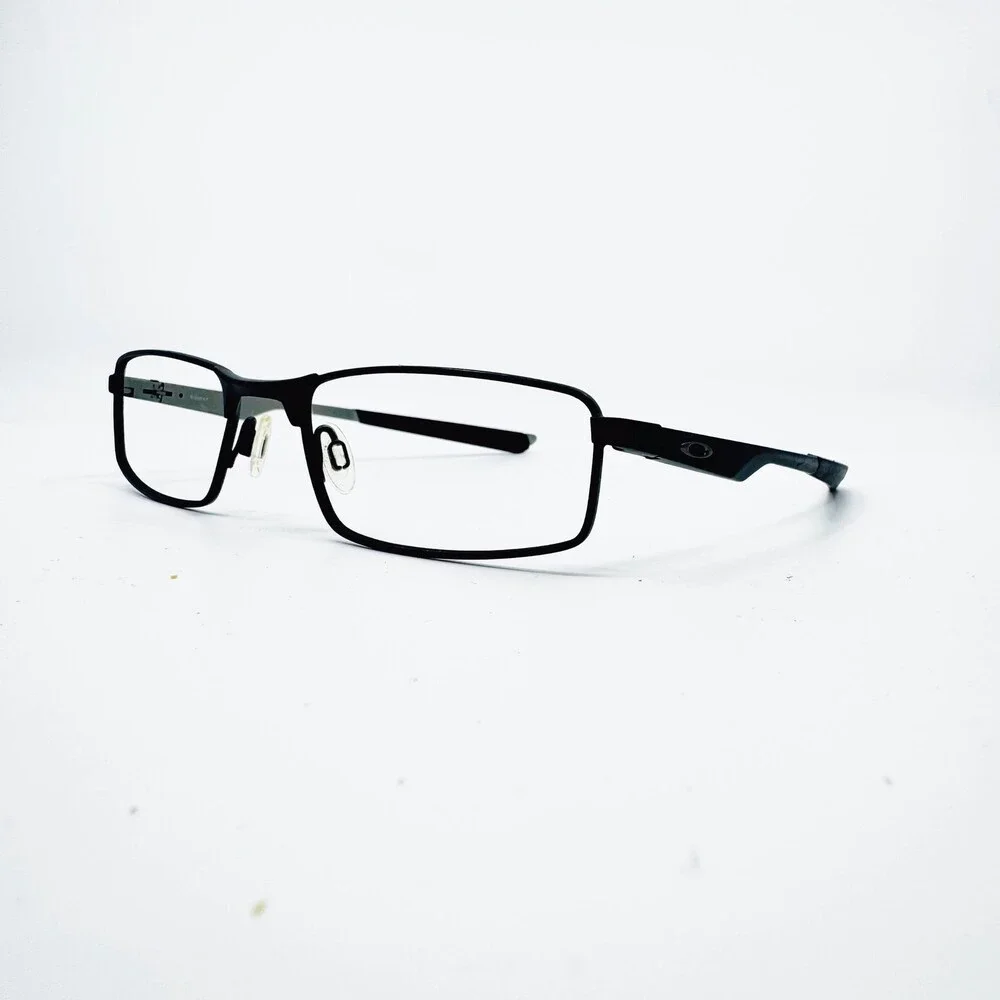 Oakley Eyeglasses Mens Matte Black Light Metal Rectangular 53-18-133